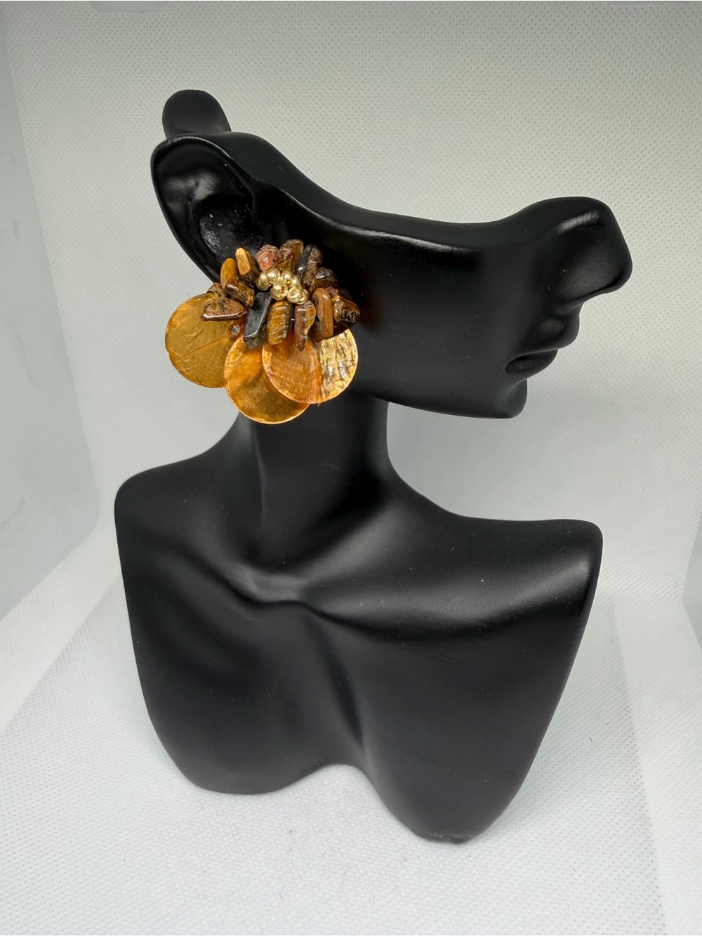 Gold-Tone Cluster Disc Drop Earrings - Women Jewelry
